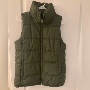 Olive Green Puffer Vest